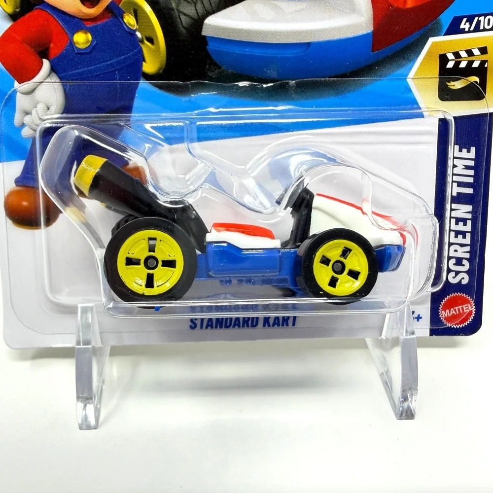 Hot Wheels Mario Kart Standard Kart Screen Time Red White 1:64